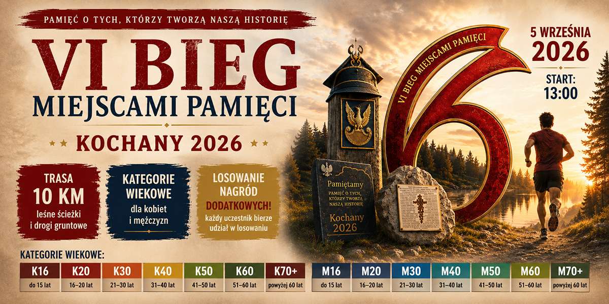 Bieg miejscami pamięci Kochany